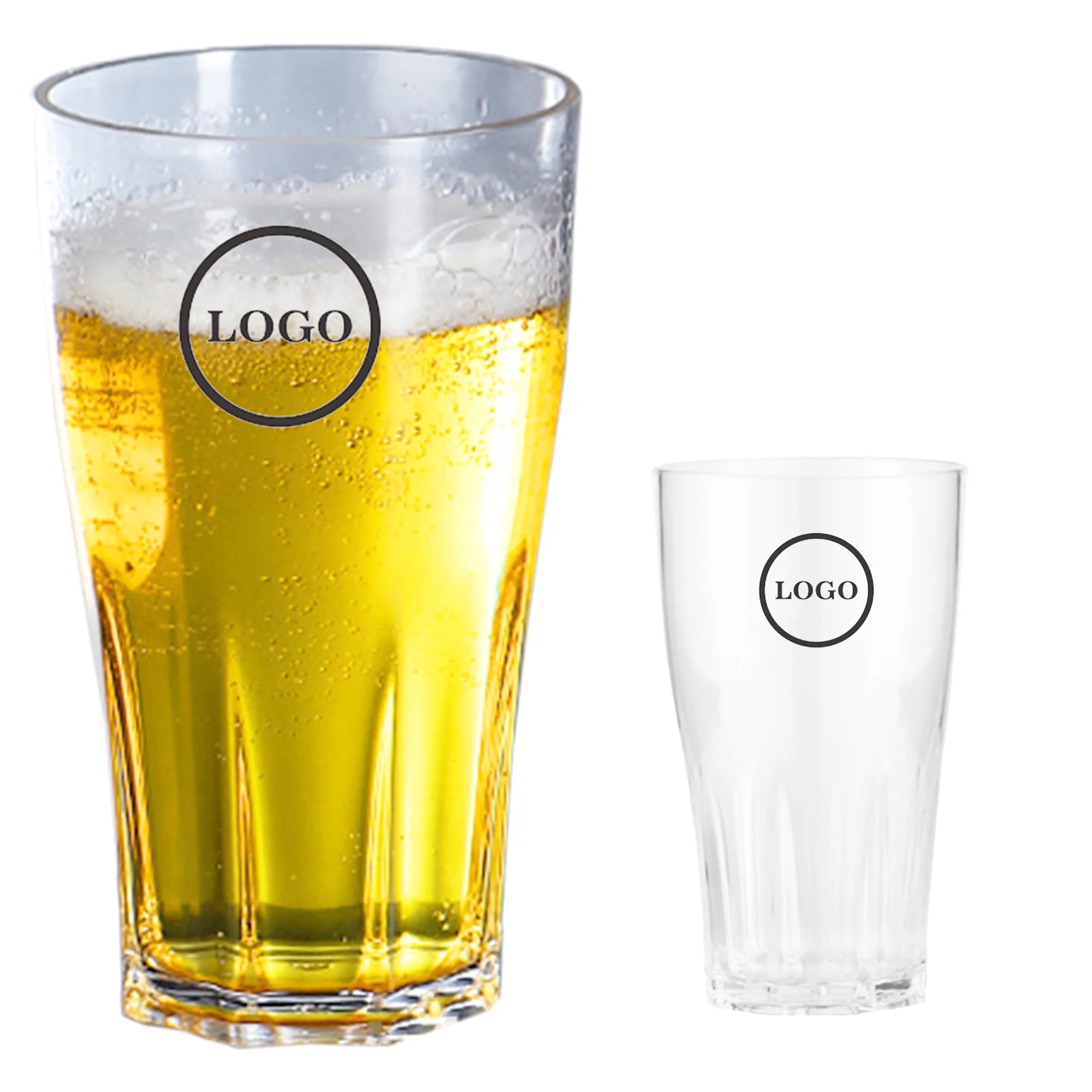 16oz Clear Acrylic Beer Cup 3