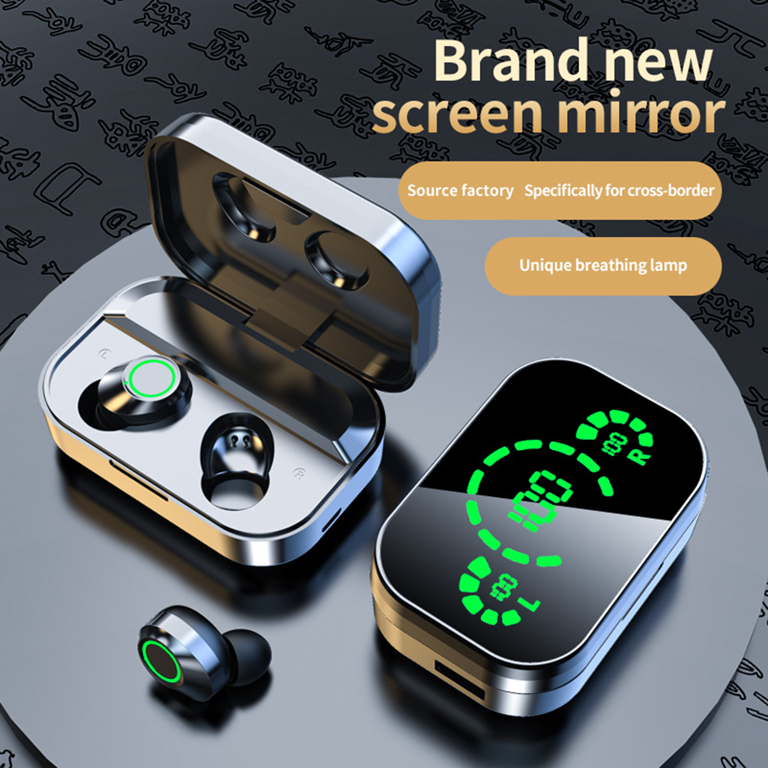 Triple-Display Smart Wireless Earbuds 5
