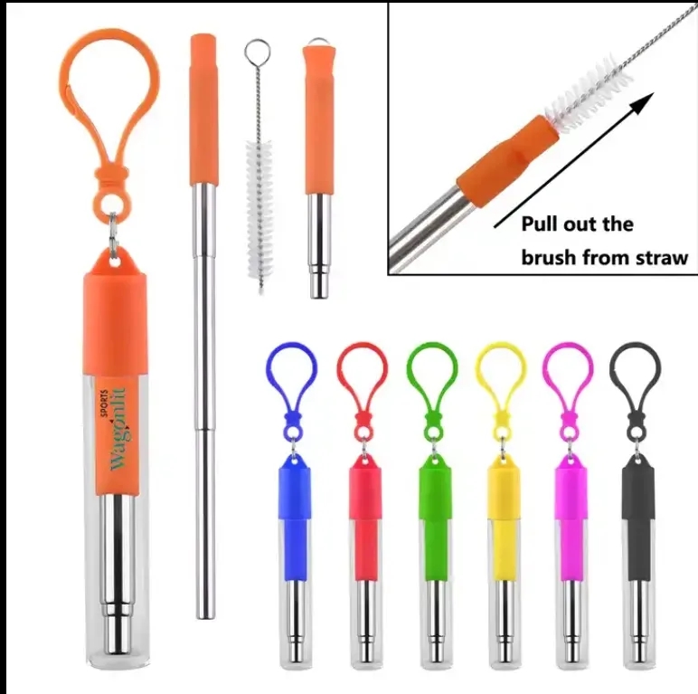 Stainless Steel Straw Reusable Travel Kit 3