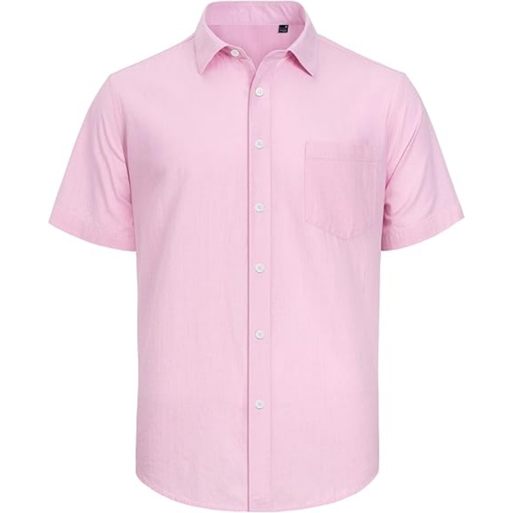 Men's Cotton Linen Short Sleeve Shirt 28