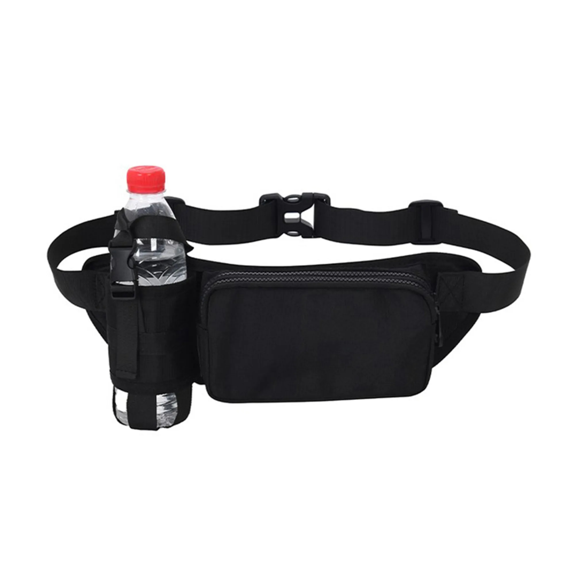 Outdoor Waist Bag with Bottle Holder Oxford Fabric 4
