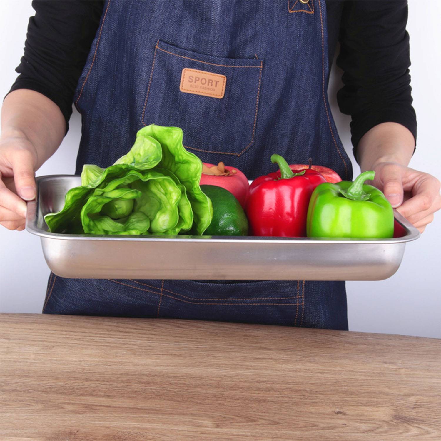 Stainless Steel Square Tray 2
