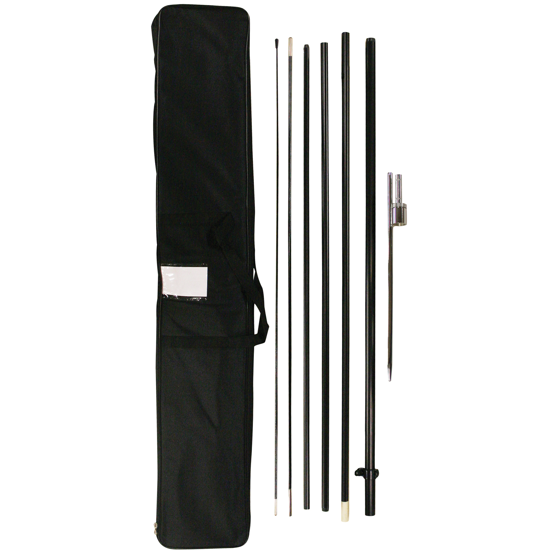 15' Single Reverse Portable Teardrop Banner w/ Hardware Set 6