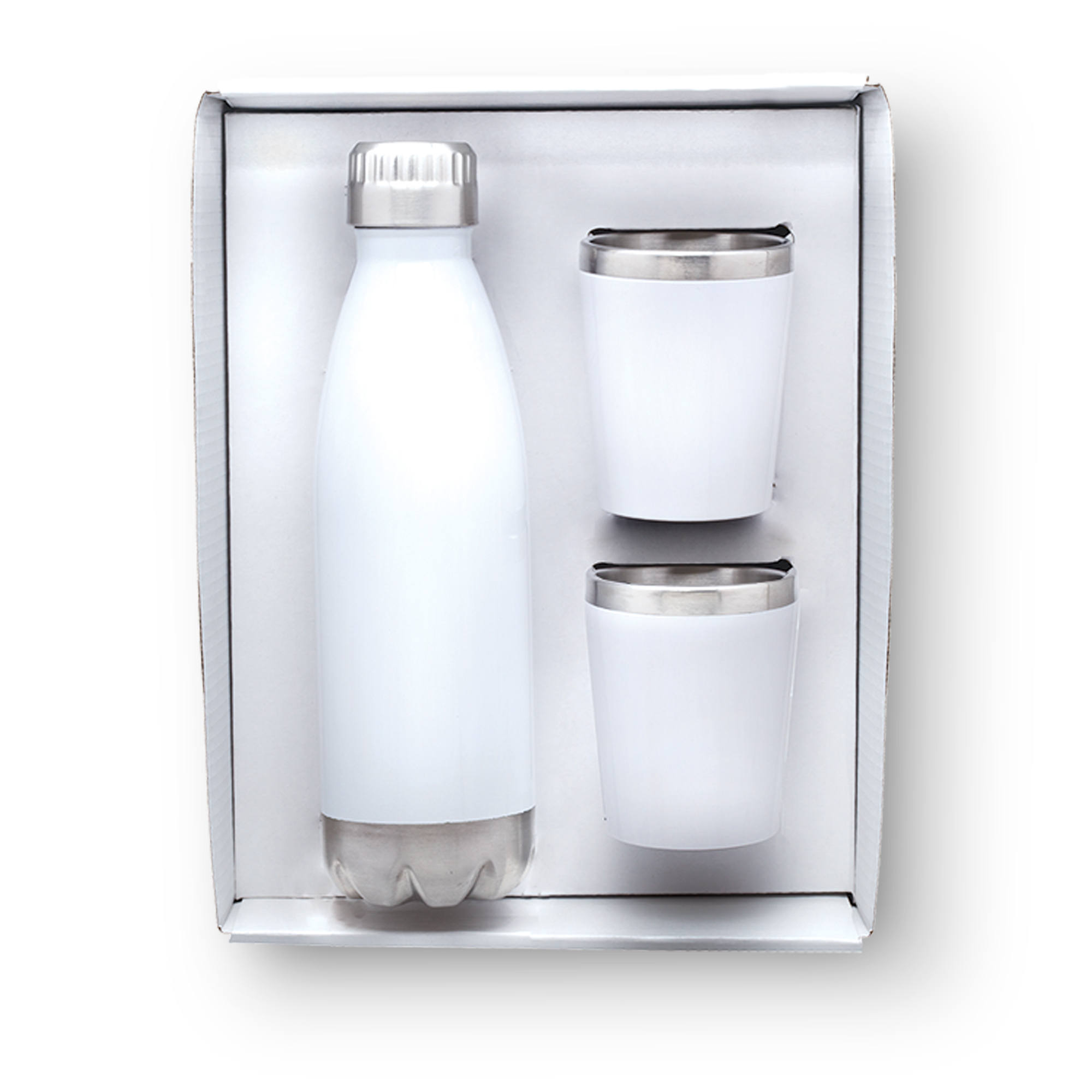 Camper Stainless Steel Bottle & Cups Gift Set, custom water bottle with logo imprint 8