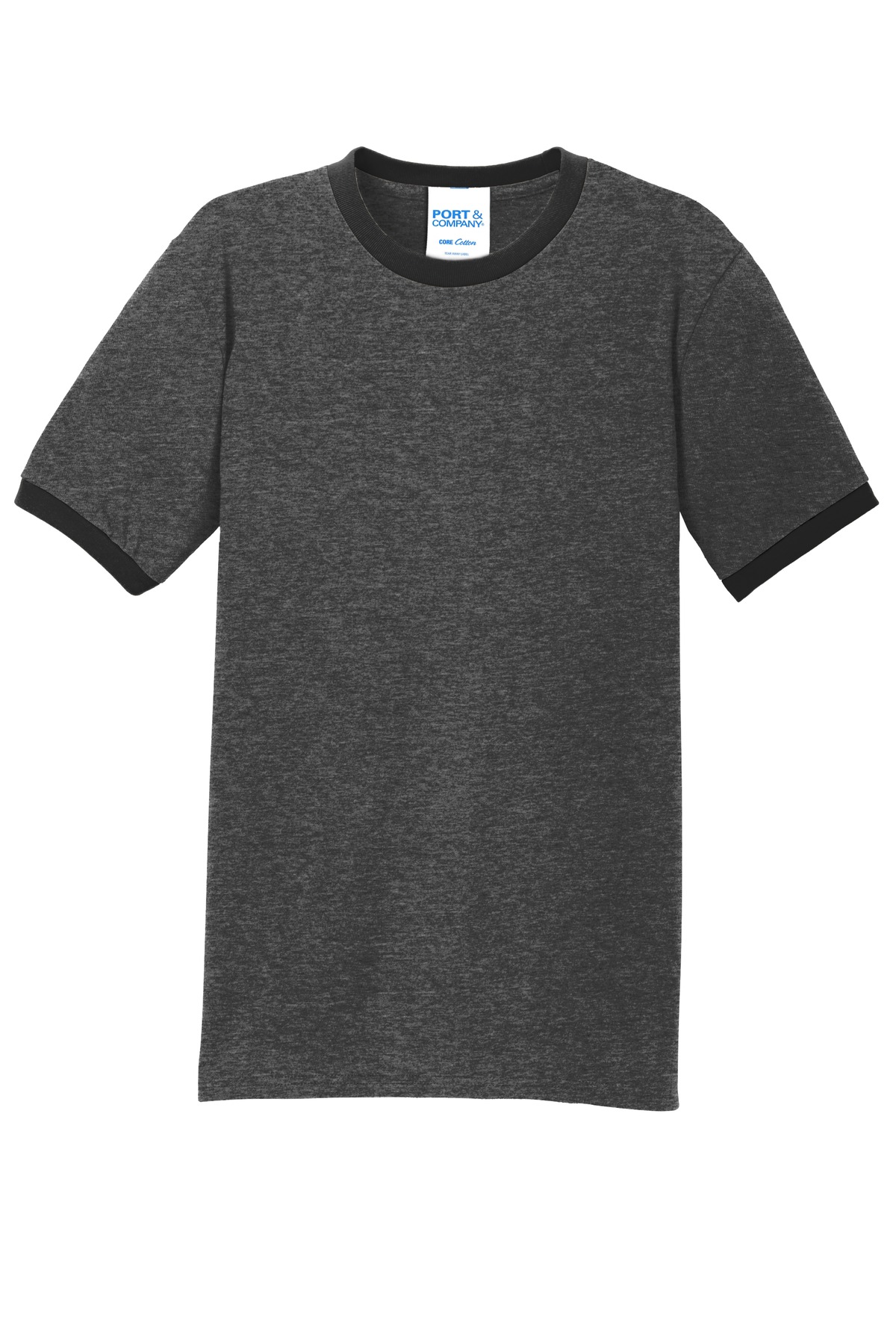 Port & Co Core Cotton Ringer Tee. PC54R