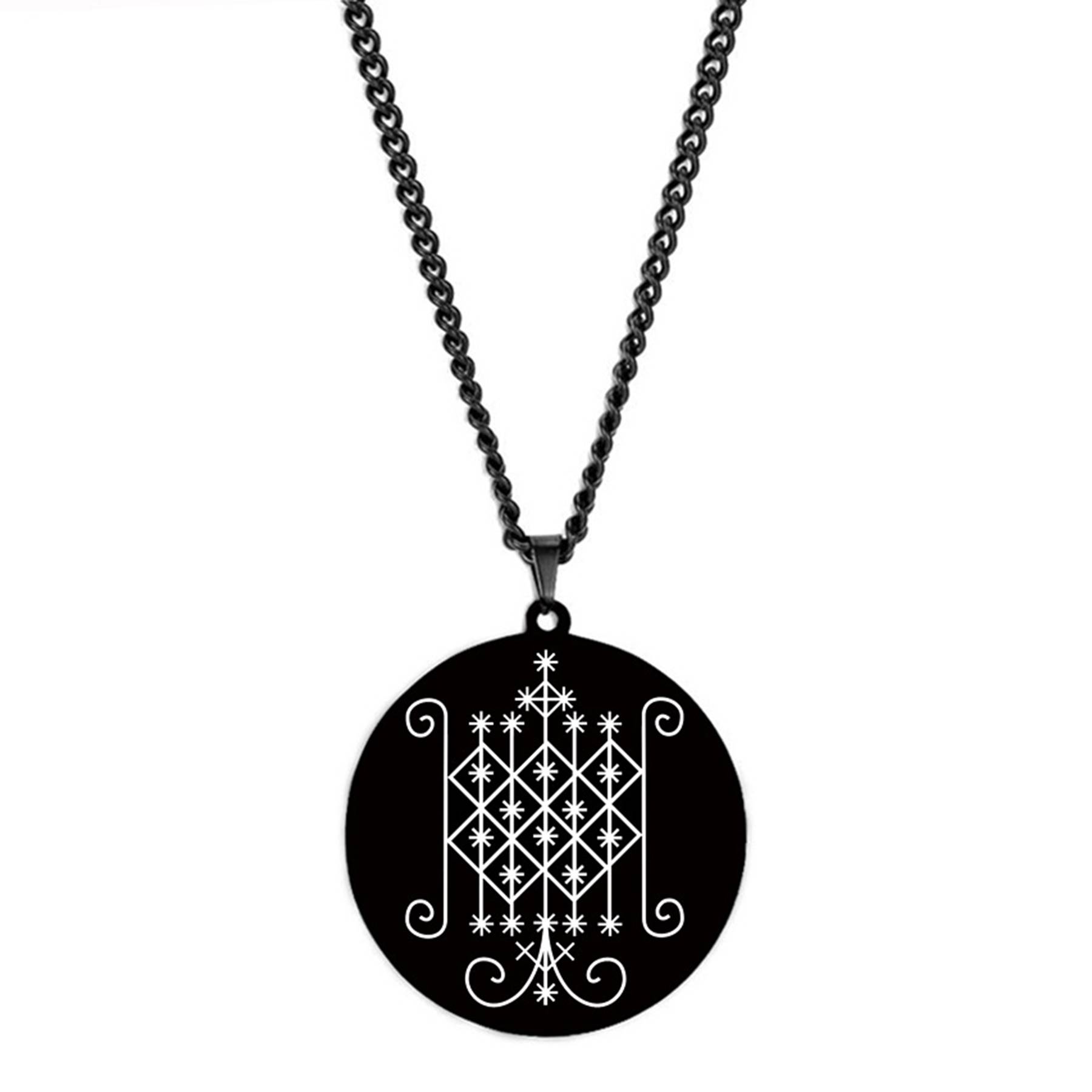 Stainless steel symbol amulet pendant necklace 5