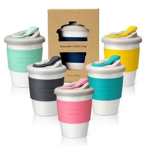 100% Biodegradable Polylactic Acid Travel Coffee Cup 2