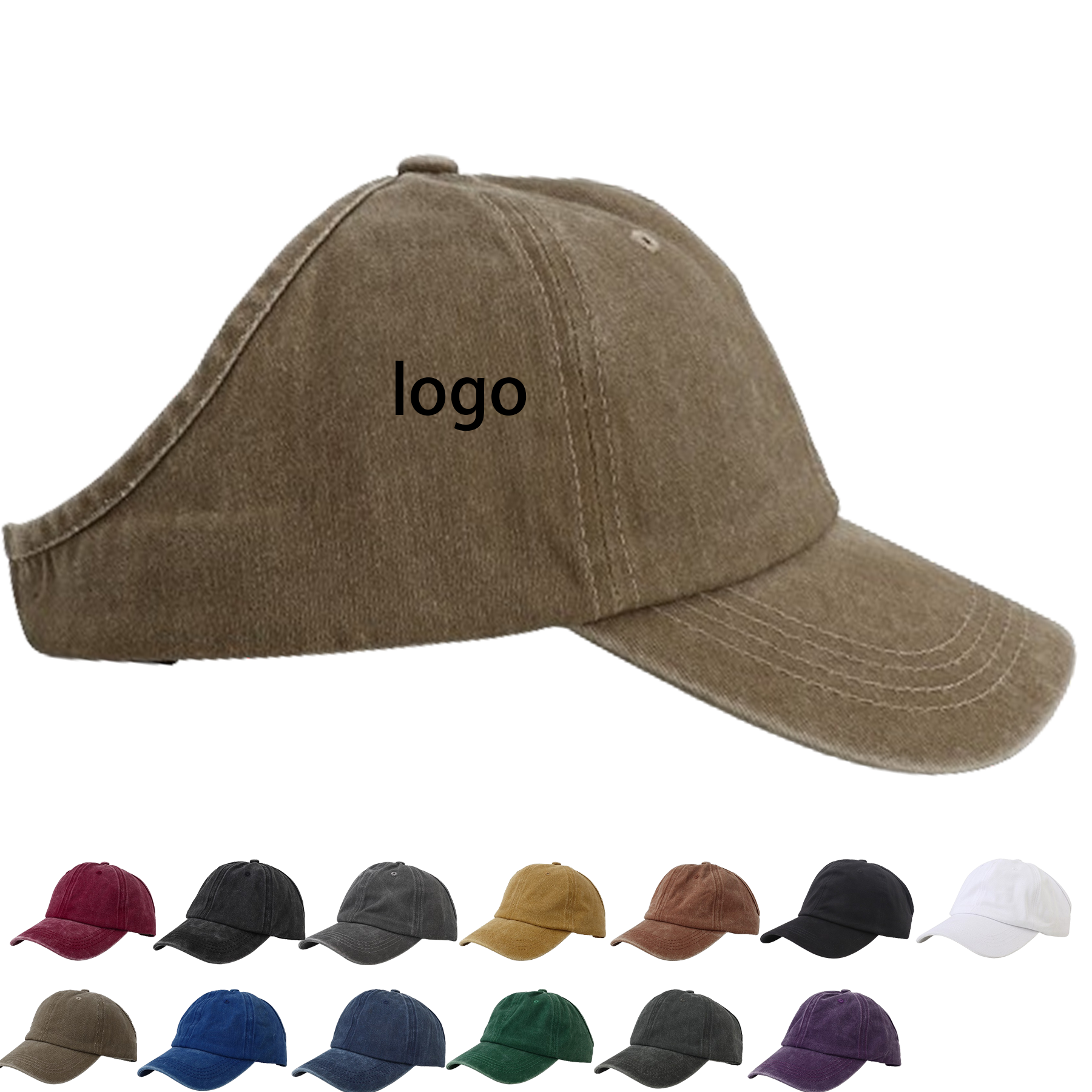 Vintage Baseball Hat with Open Back 6