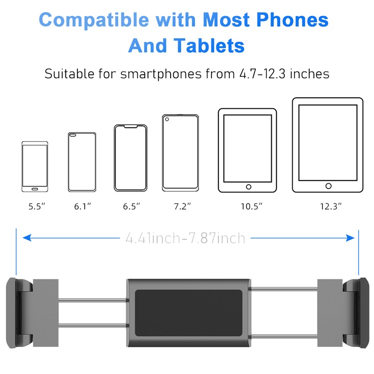Car back seat tablet computer support frame 4