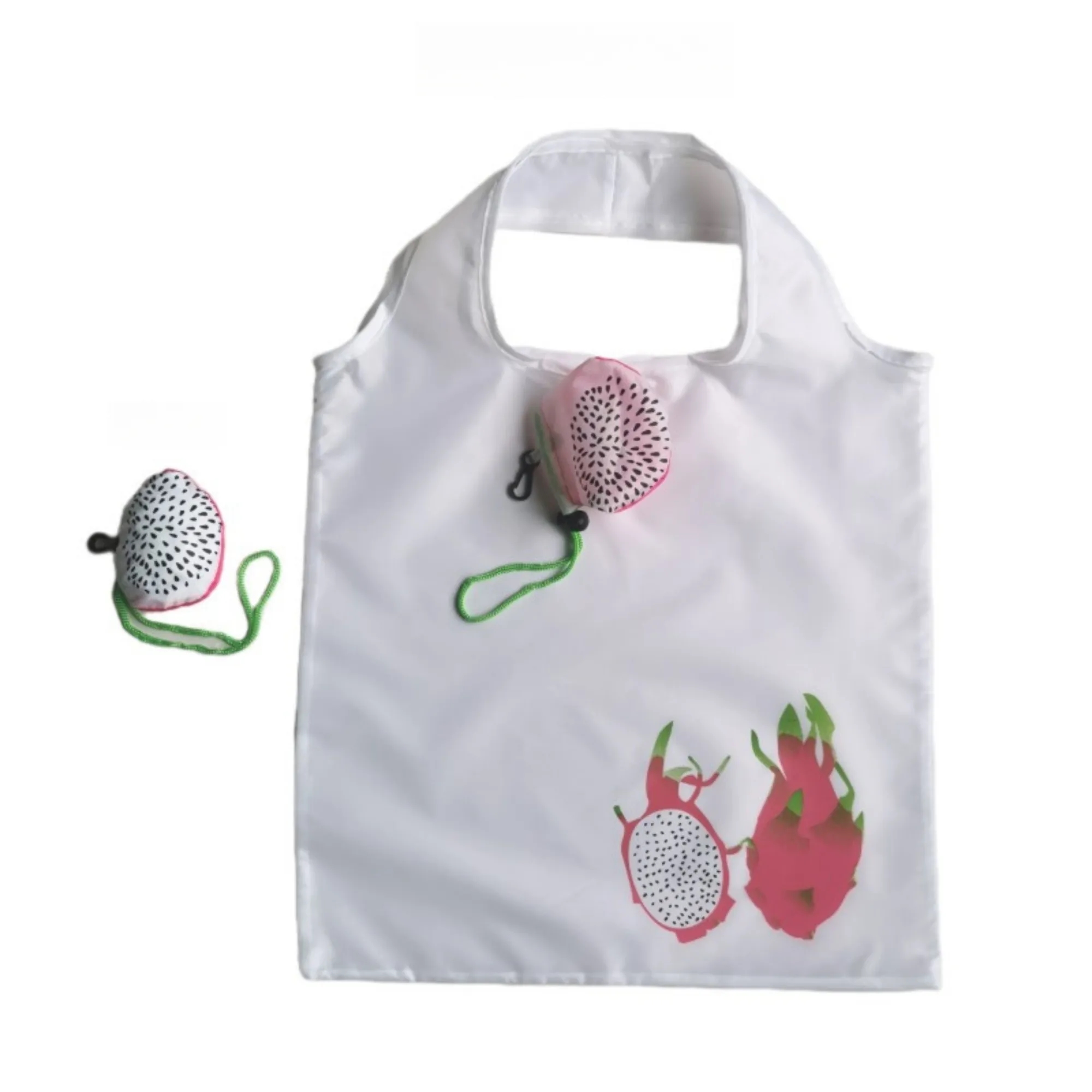 Reusable Grocery Bags Foldable Strawberry With Handle 1