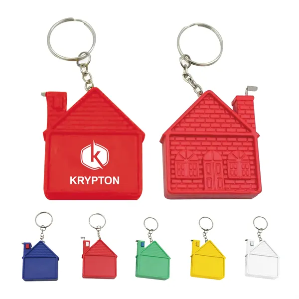 House Shape Tape Measure with Key Chain
