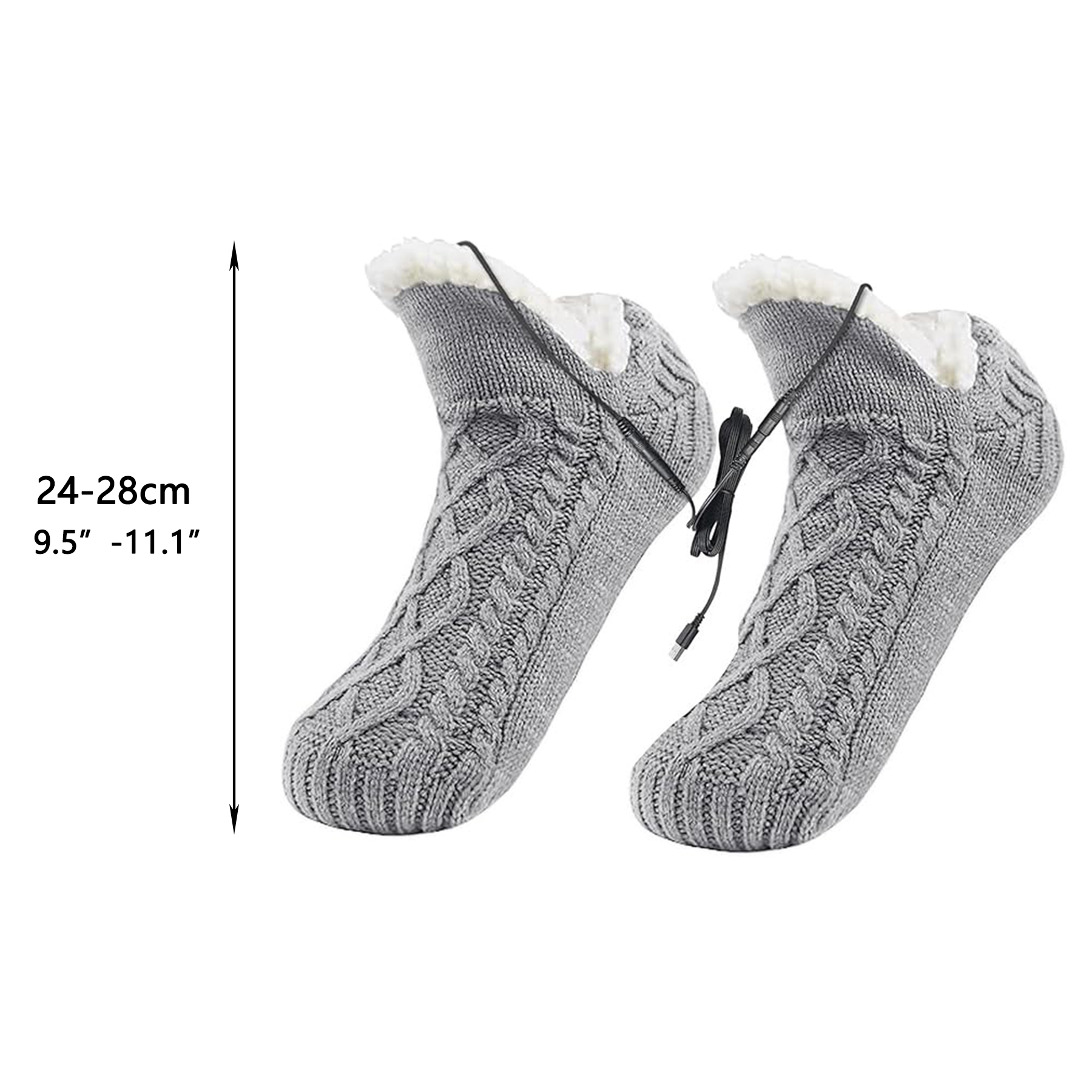 Electric Heated Fleece Socks 11