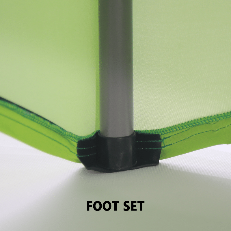 4' Fitted, 3 Sided Contour Stretch All-Over Imprint Table Cover 1