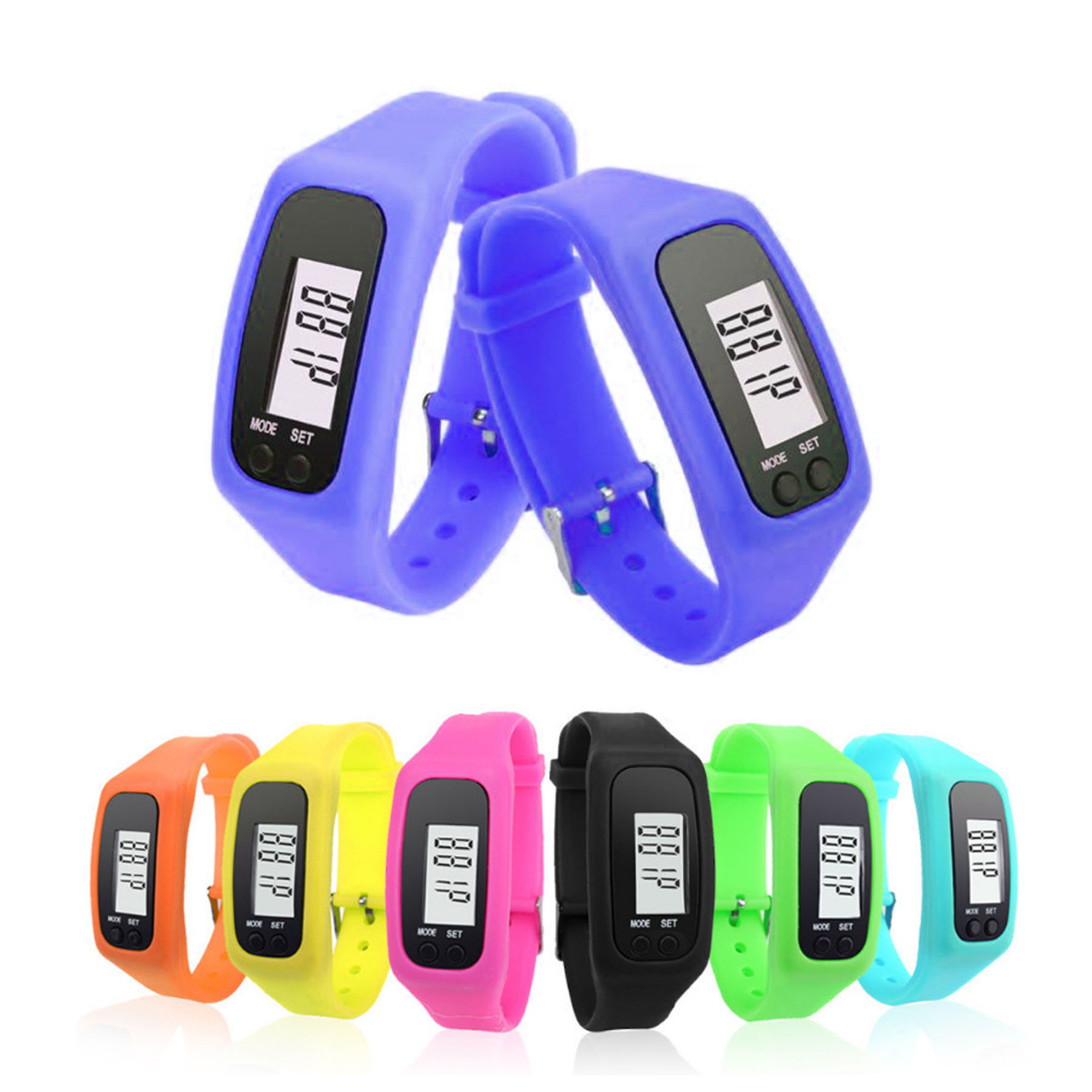 LED Digital Pedometer Fitness Tracker Watch 1