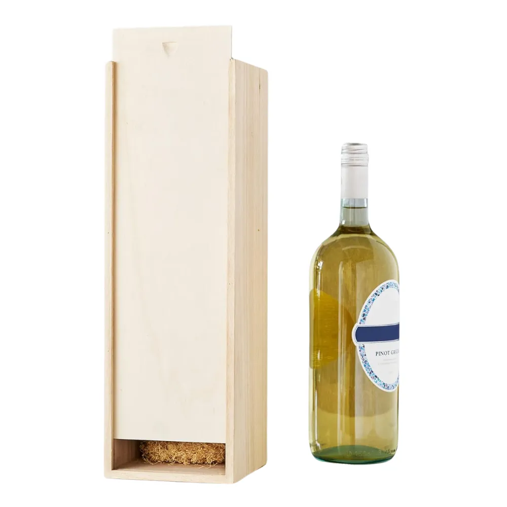 1-Bottle Magnum (1.5L) Wood Wine Box 9