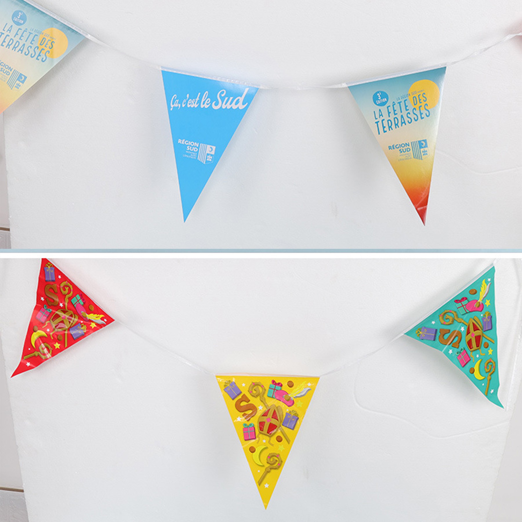 Customizable Triangular Bunting Flag Decoration 2