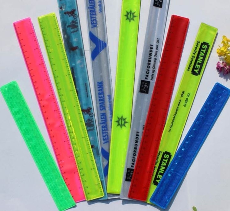 Reflective Slap Band/Reflective PVC Ruler Wristband/Slap Band Bracelet 2