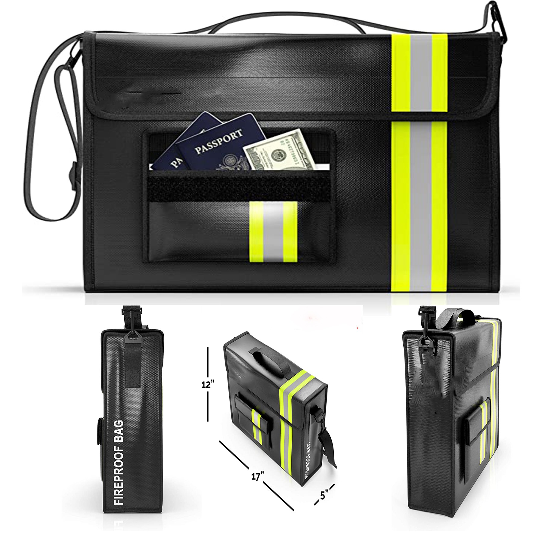 Protection Kit For Valuables Fireproof and Waterproof Document Bag 3
