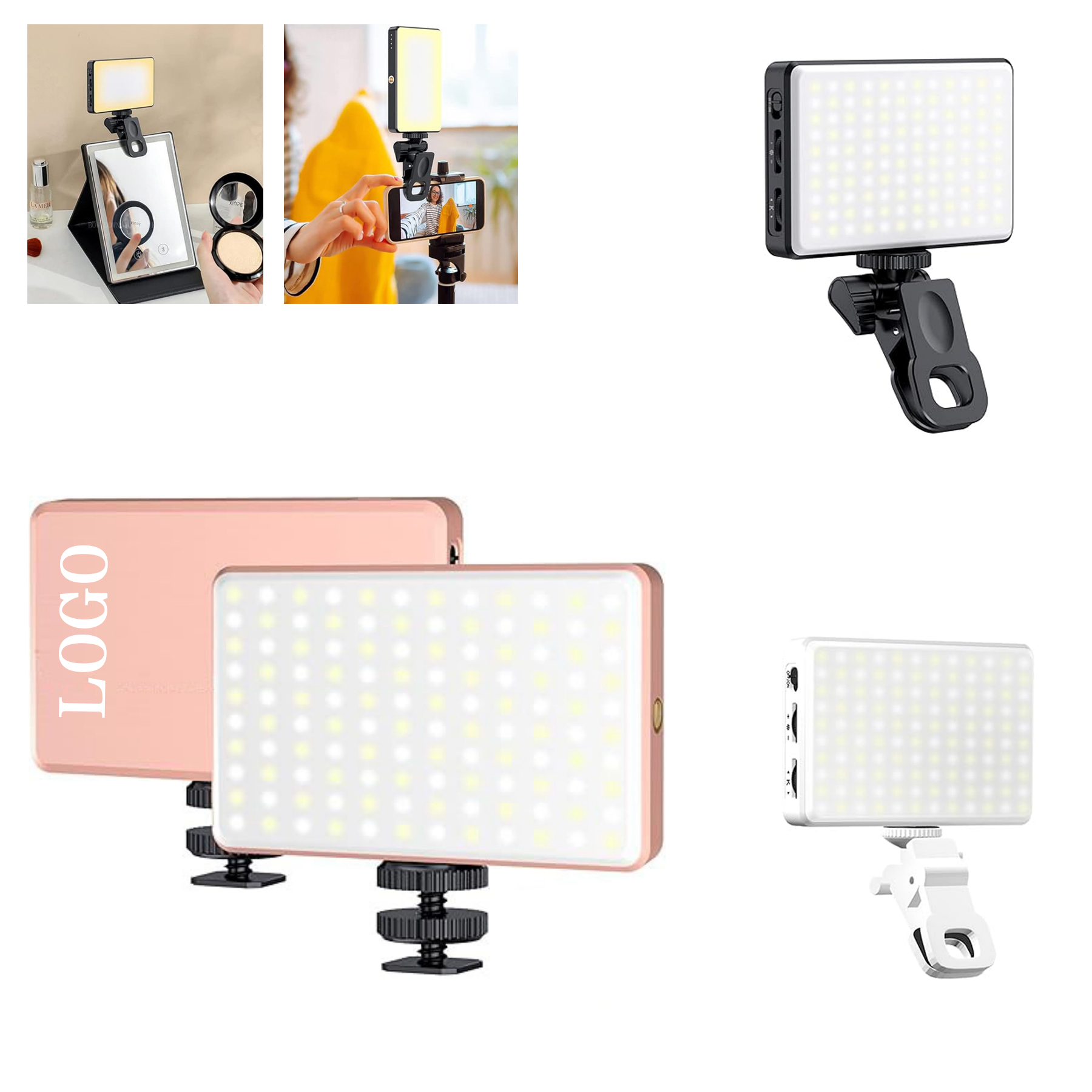 120 LED Rechargeable Clip Video Selfie Light 3