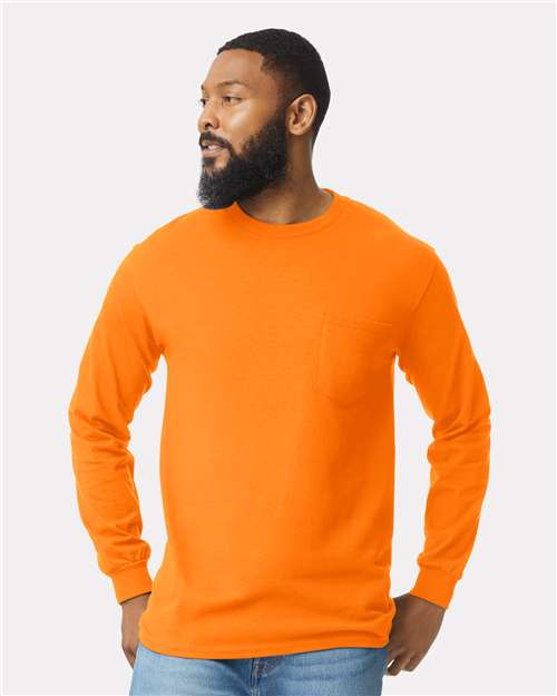 Unisex Ultra Cotton® Long Sleeve Pocket T-Shirt - 2410 48