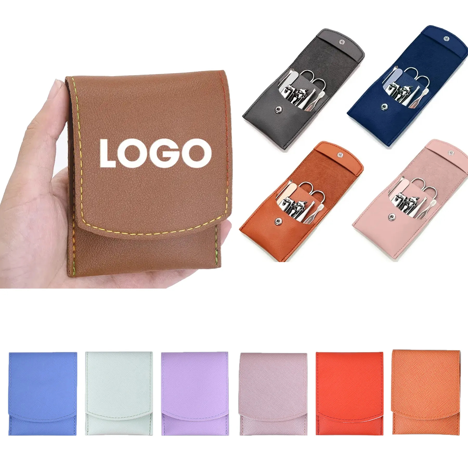 7 in 1 Nail Clipper Set with Leather Case 3