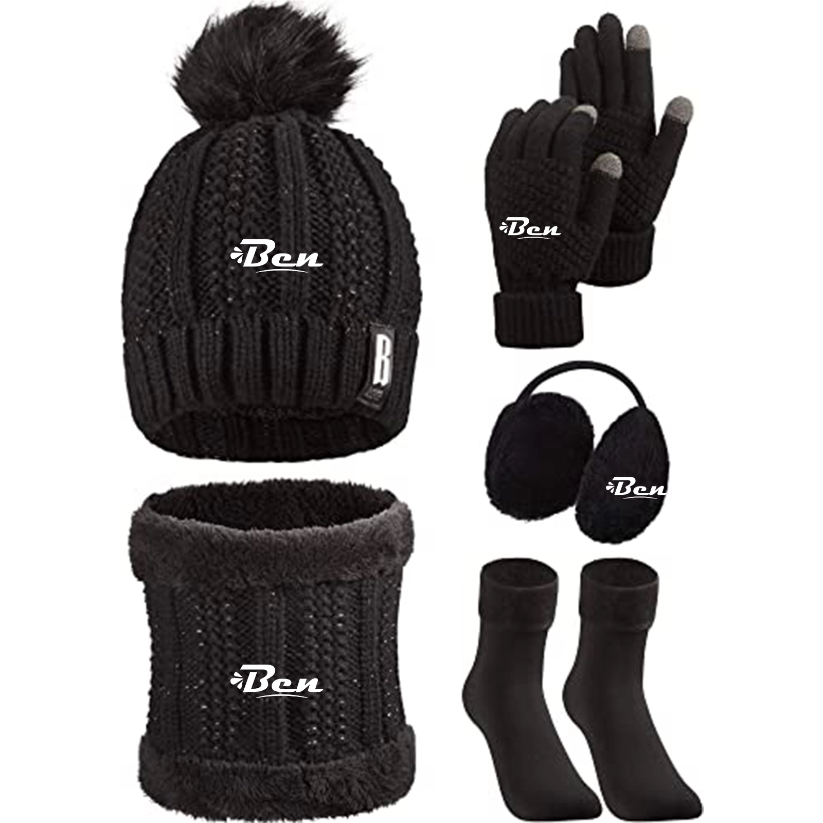 5 Pieces Women Winter Ski Outing Set 1