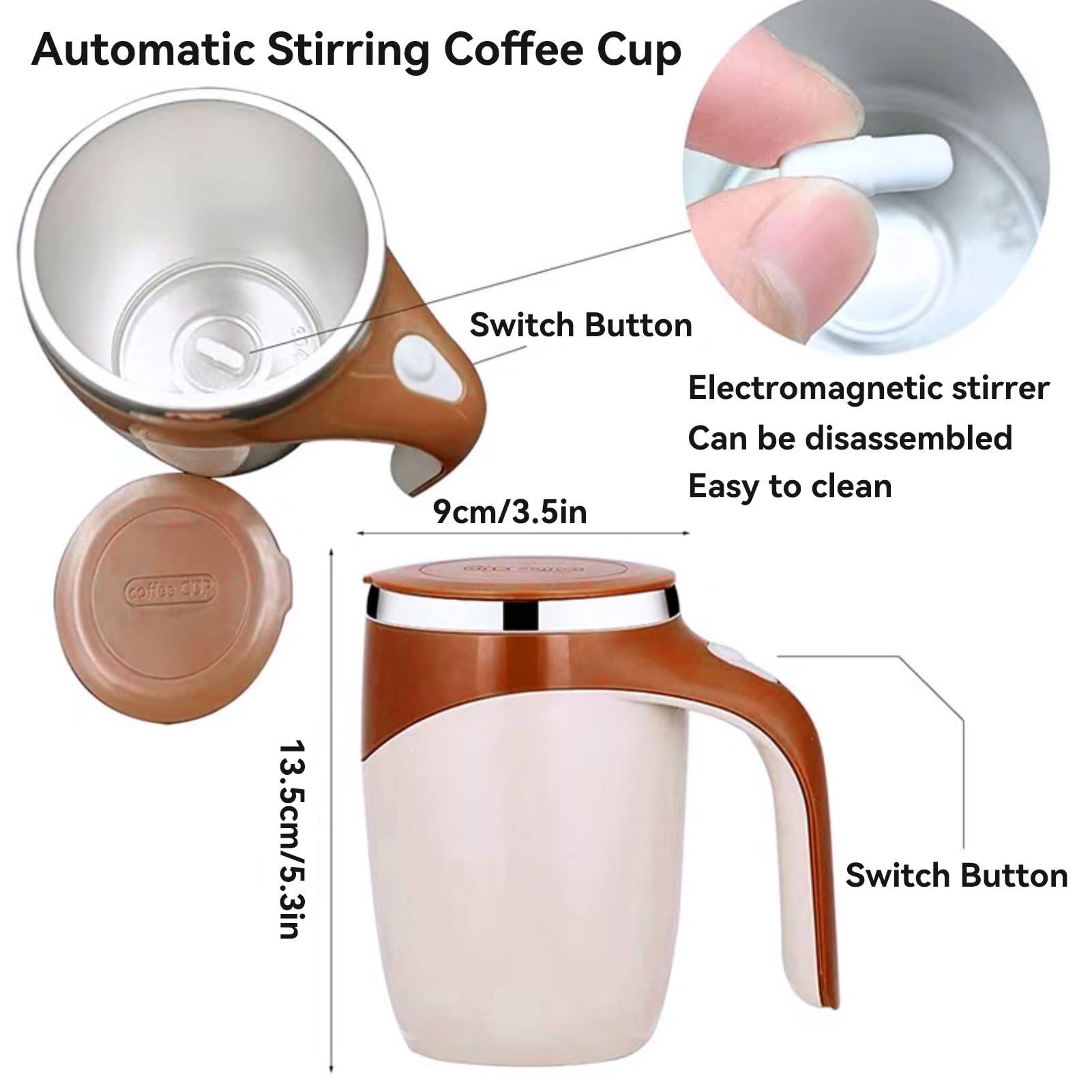 13oz Rechargeable Self Stirring Coffee Mug 4