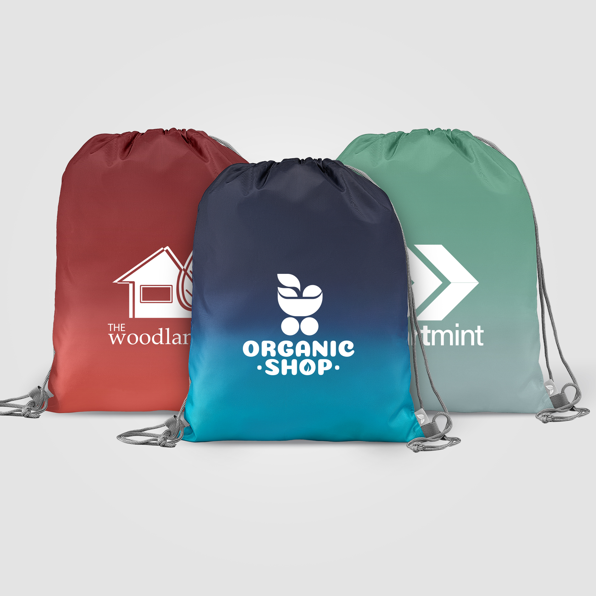 Vilda 210D Polyester Ombre Drawstring Bag  - 6L 9