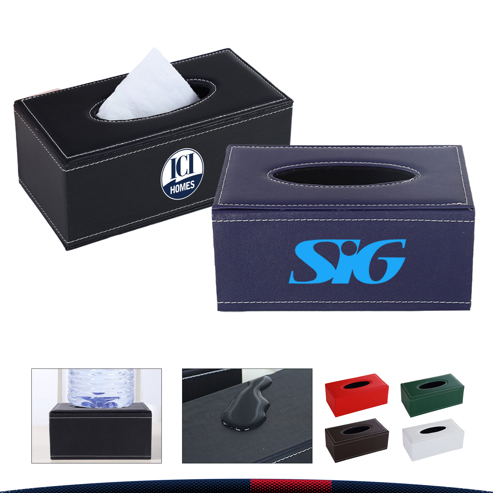 Leather Tissue Box