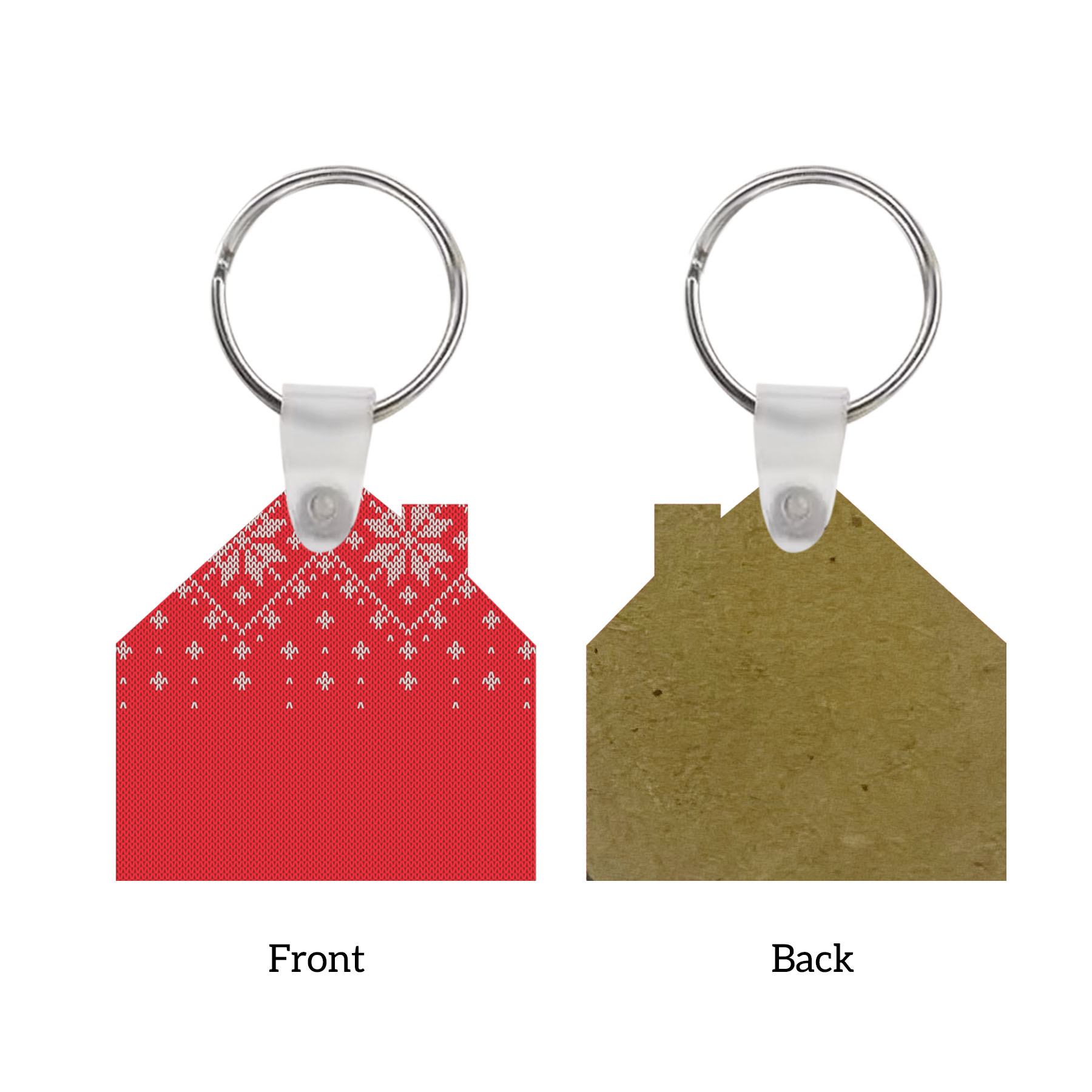 Free Shipping Full Color Christmas Key Chain - House 5