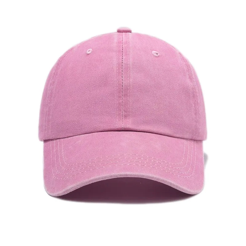 MOQ10 Vintage Cotton Washed Adjustable Baseball Caps 5
