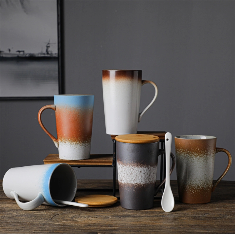 Custom 14 Oz Frosted Ceramic Coffee Mug 4