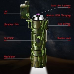 Water Resistant Lighter With Built In Flashlight 16