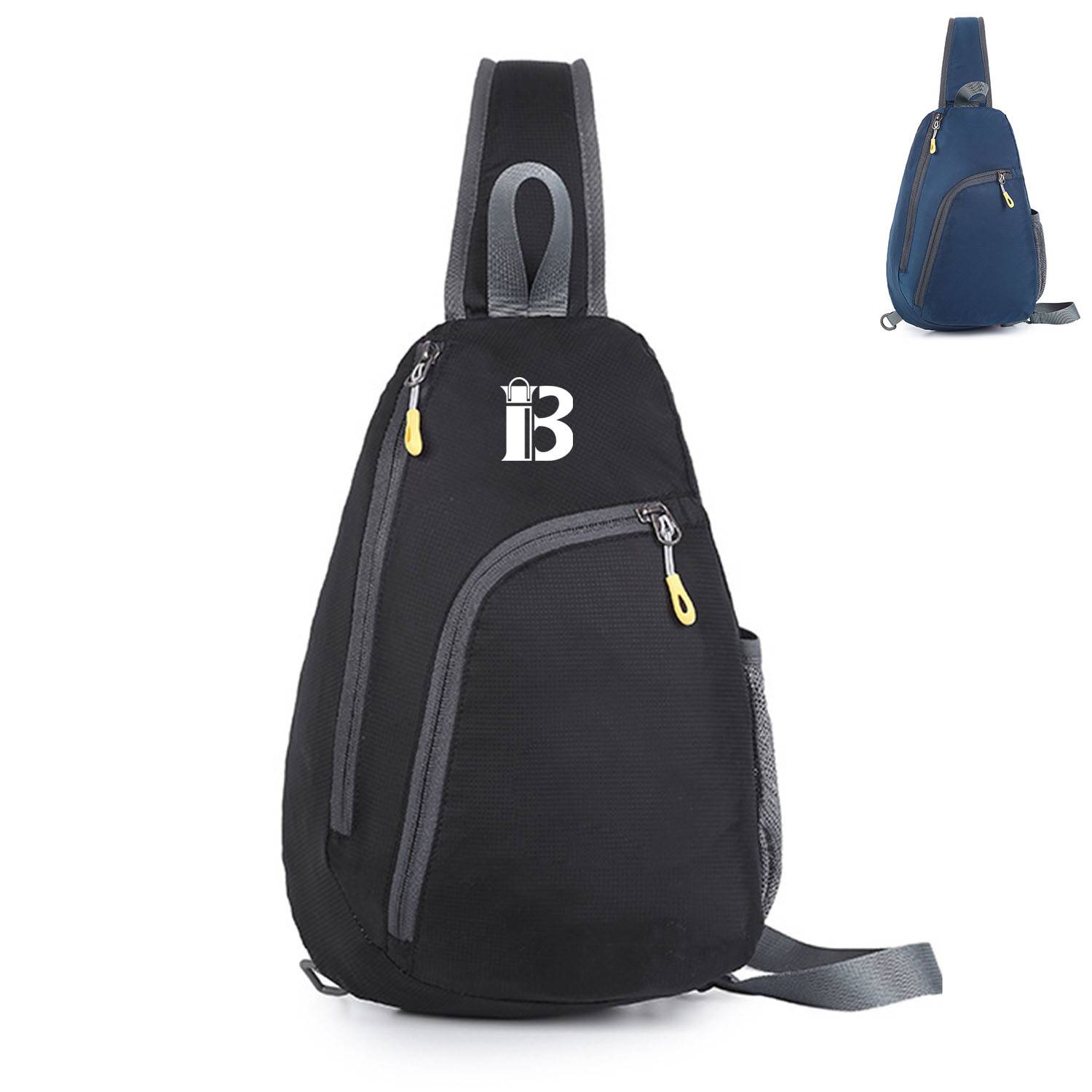 Nylon Crossbody Shoulder Chest Bag With Earphone Port 1
