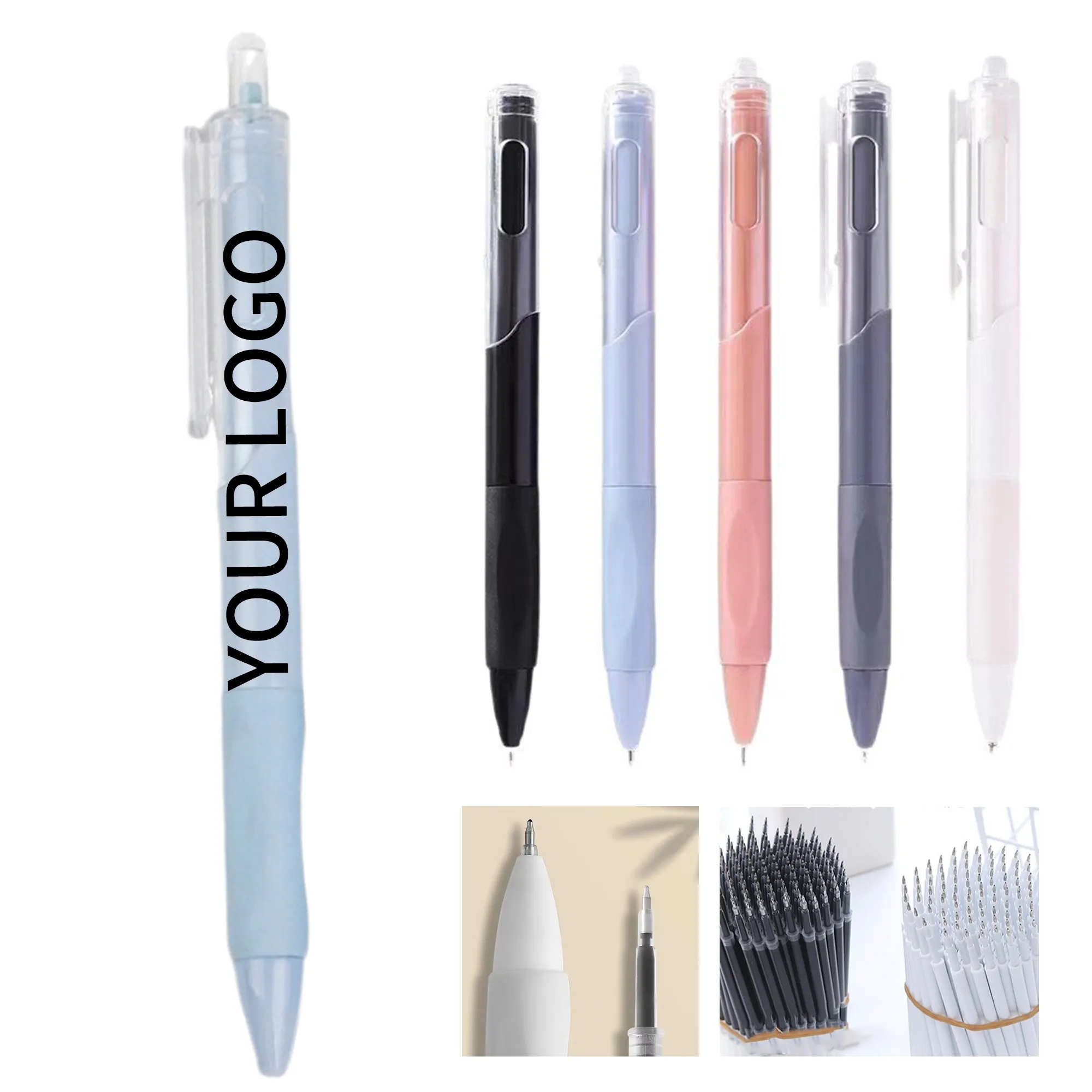 Durable Plastic Click Pen 5.5 Inch Lightweight Design 2