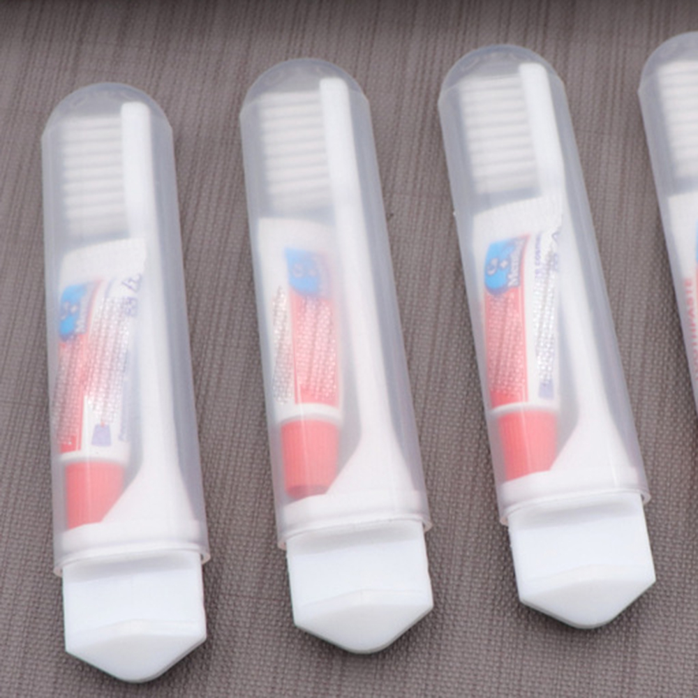 Portable Folding Toothbrush with Toothpaste 2