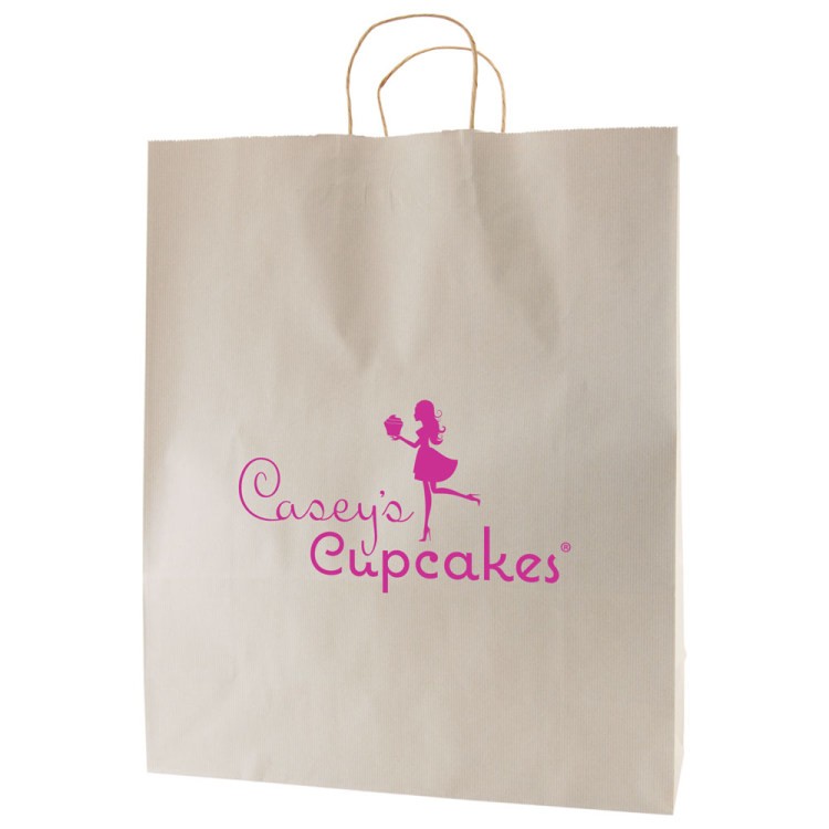 Striped Tinted Kraft Shopping Bags 3