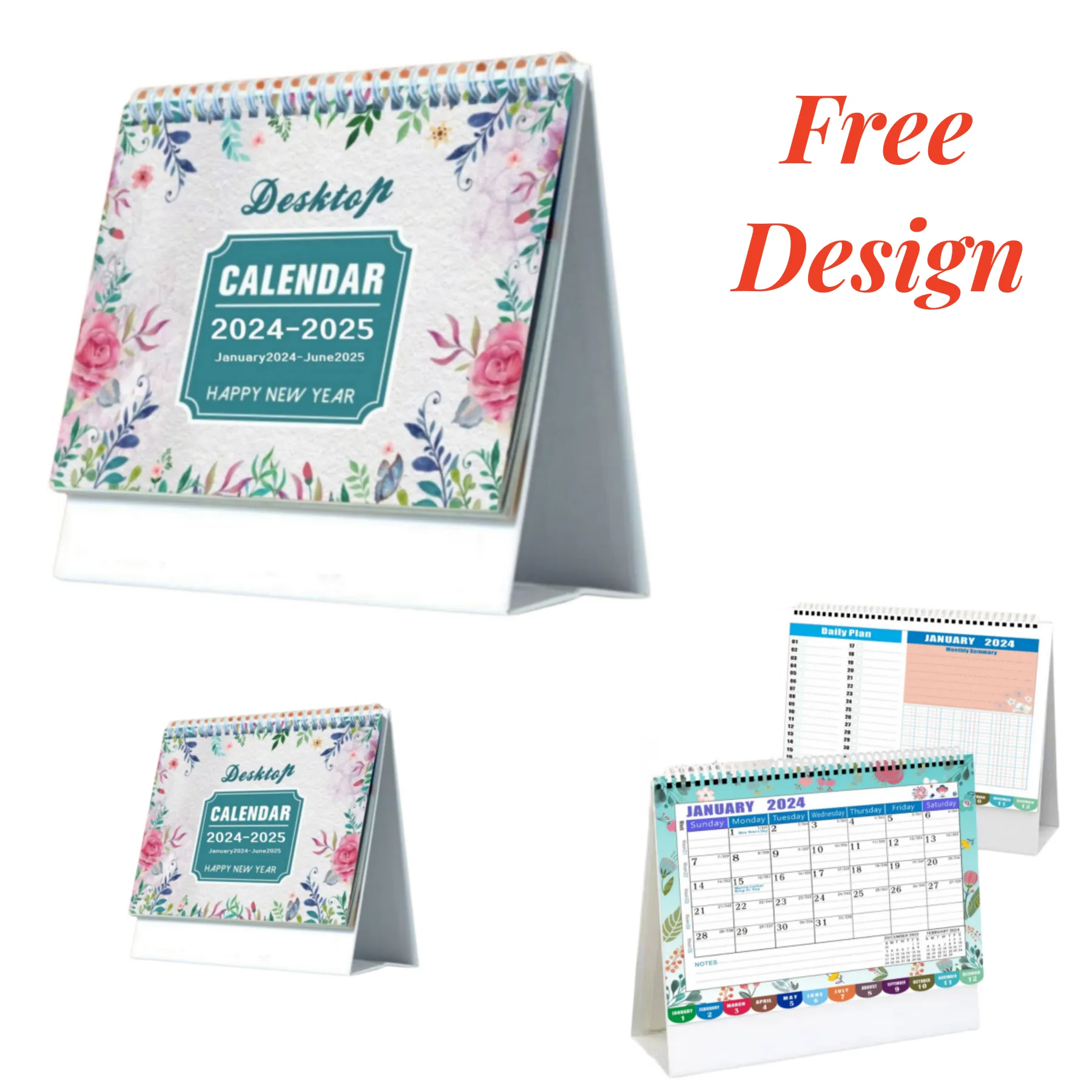 Custom desk calendar