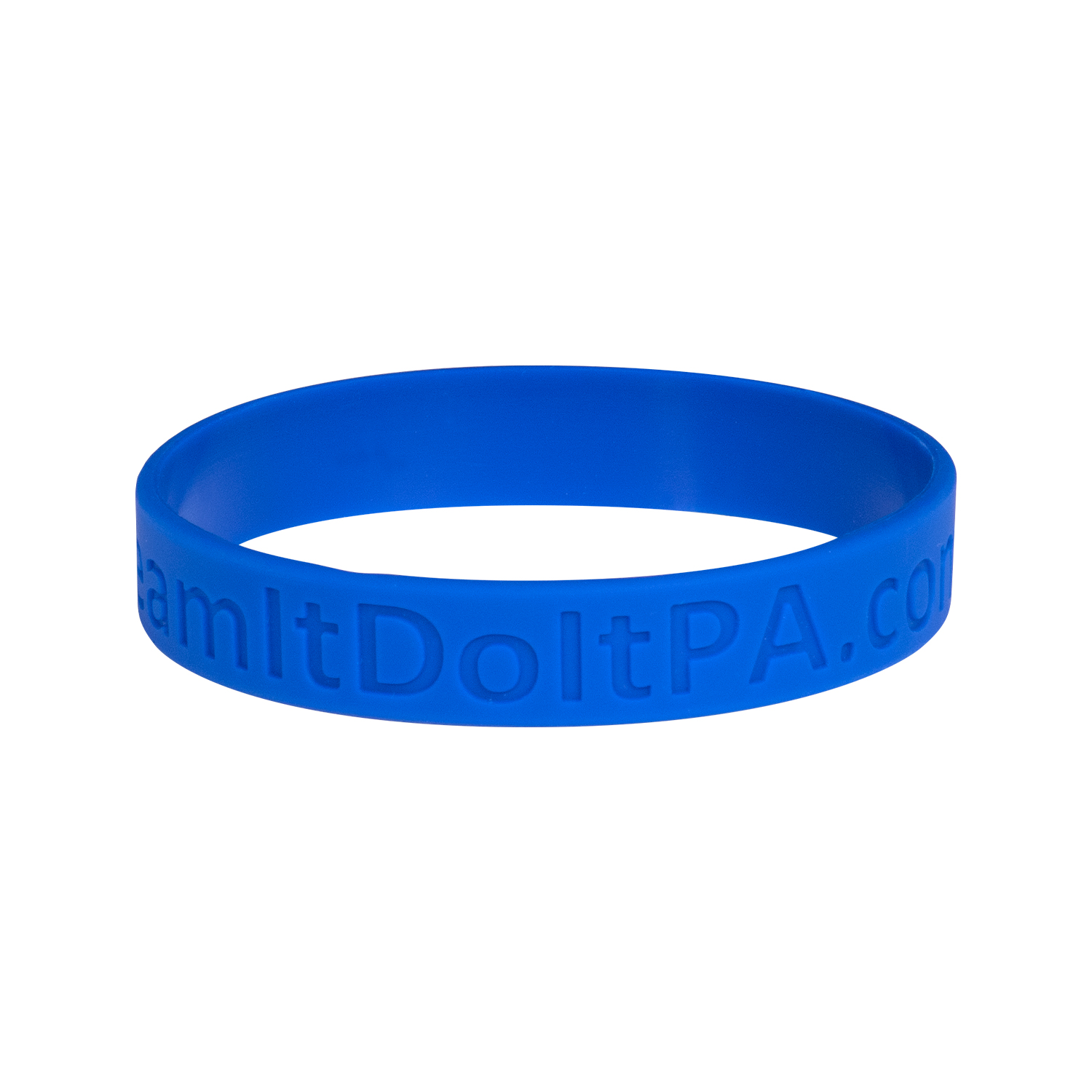 1" Silicone Wristband - Debossed 1