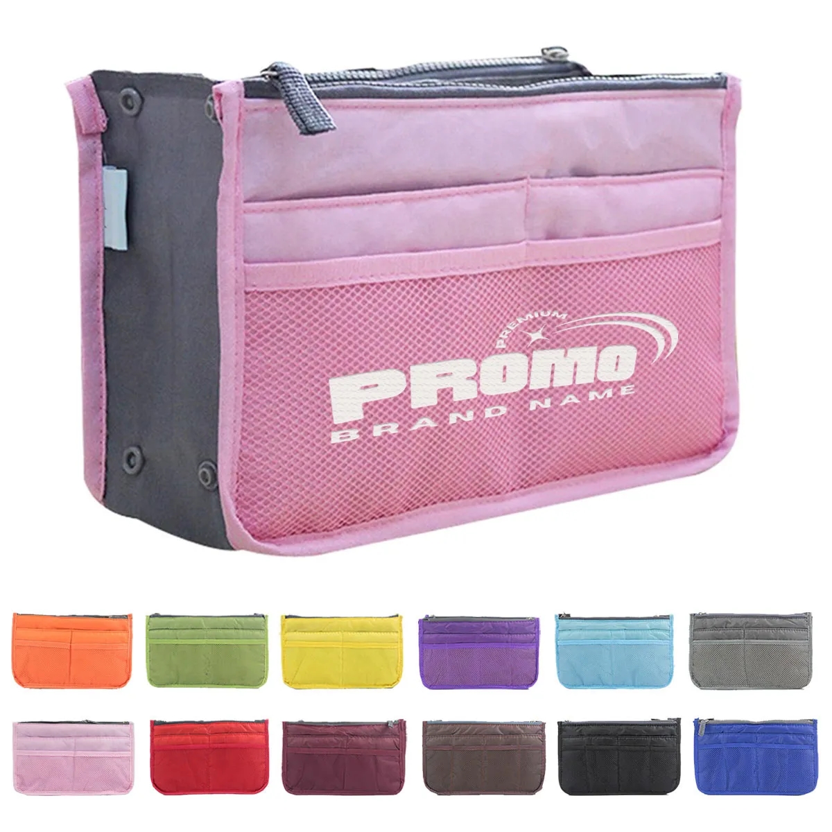 13 Pockets Insert for Handbag Nylon Travel Organizer Bag 3