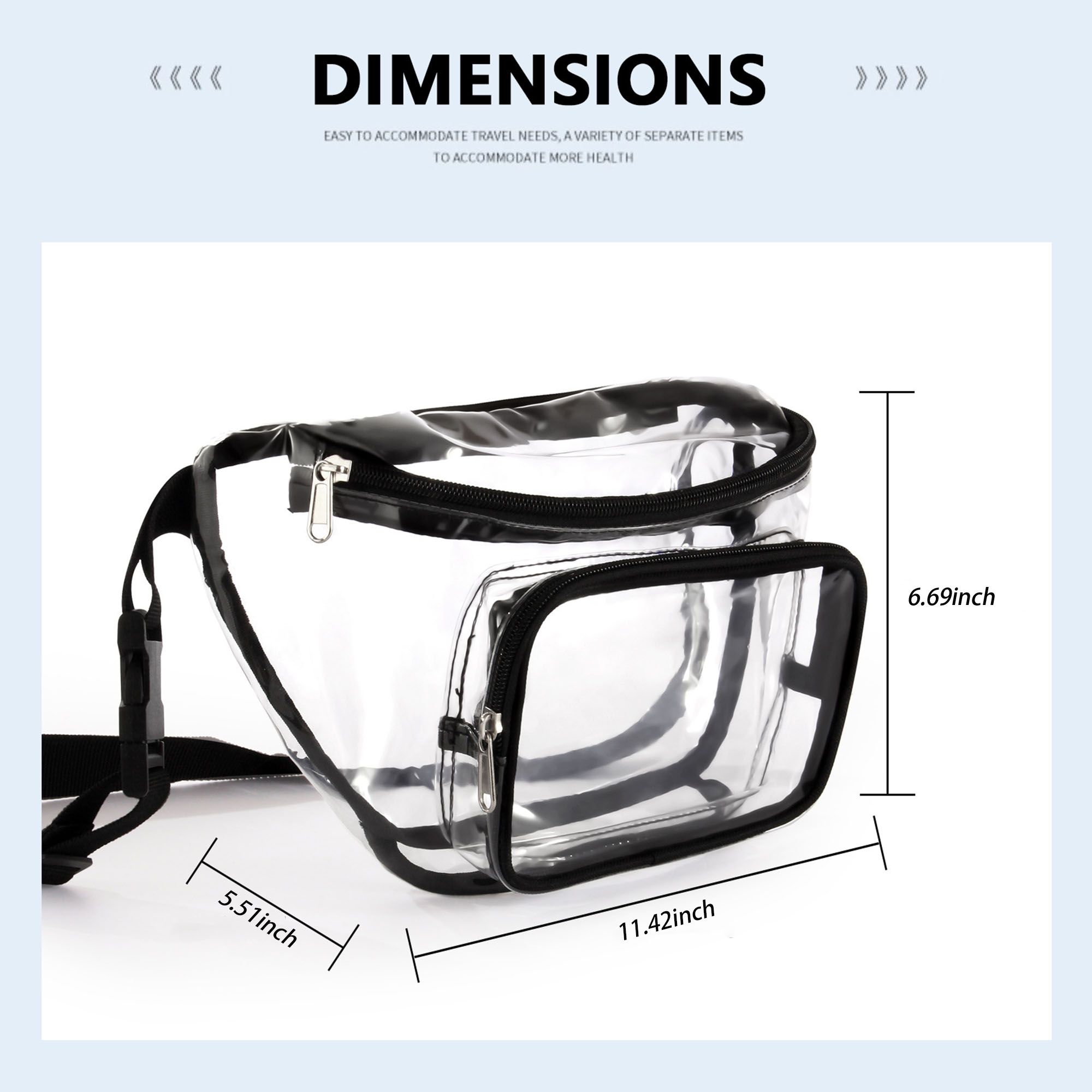 Transparent Adjustable Waist Pack 4