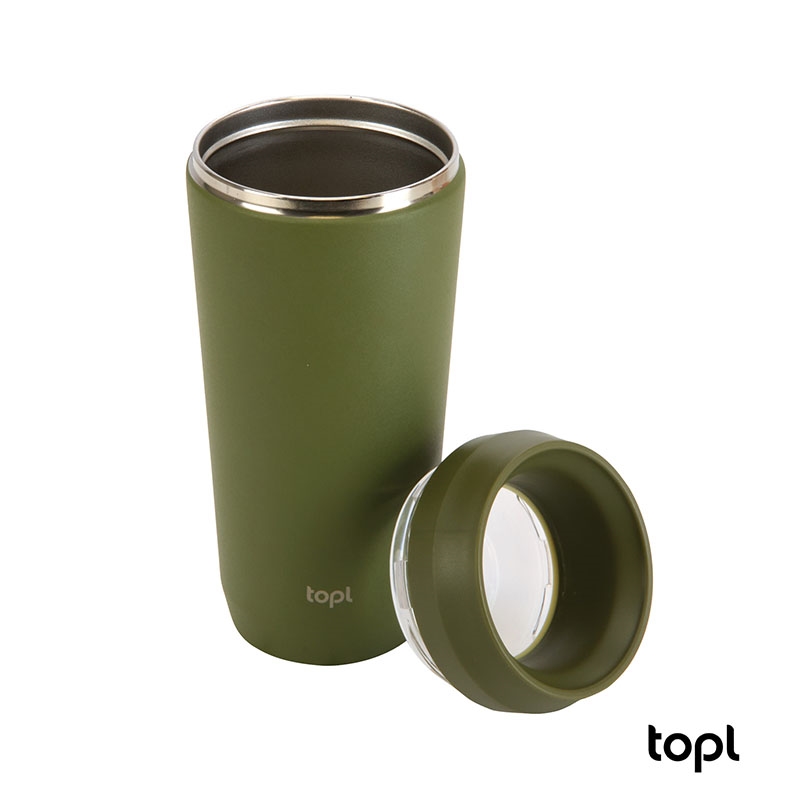 TOPL® 16 oz. Double Wall, Recycled Stainless Steel 360° Tumbler 46