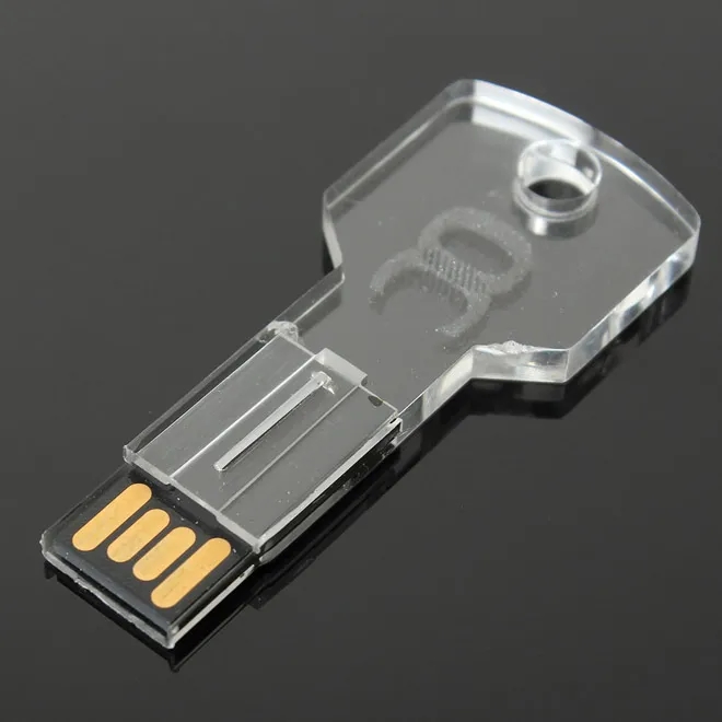 Crystal Key Shaped USB Pen Drive 5