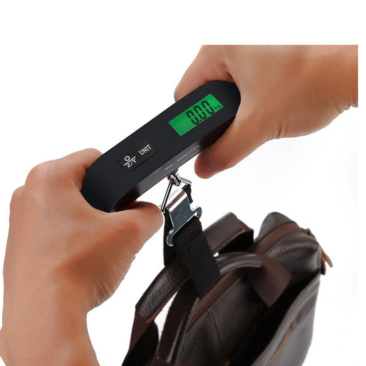 50KG Portable Digital Handging Travel Luggage Baggage Scale 2