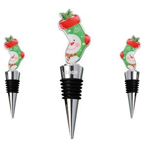 Festive Christmas Sock Wine Cork Bottle Stopper 5