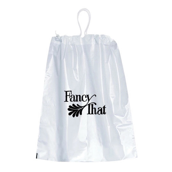 2.75 Mil Plastic Hotel Laundry Bag with Drawstring 3