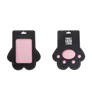Paw Shaped PU Leather Card Holder With Back Pocket 6