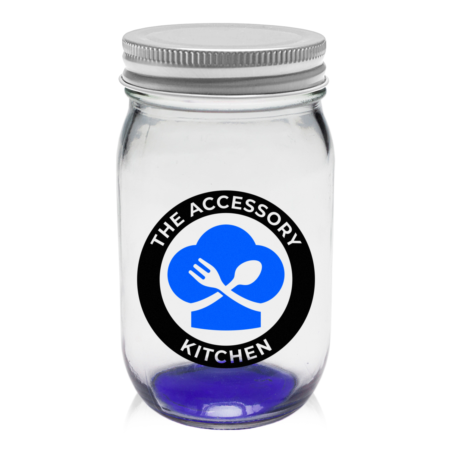 16 oz. Mason Jar Storage Container (2 Color Imprint) 3