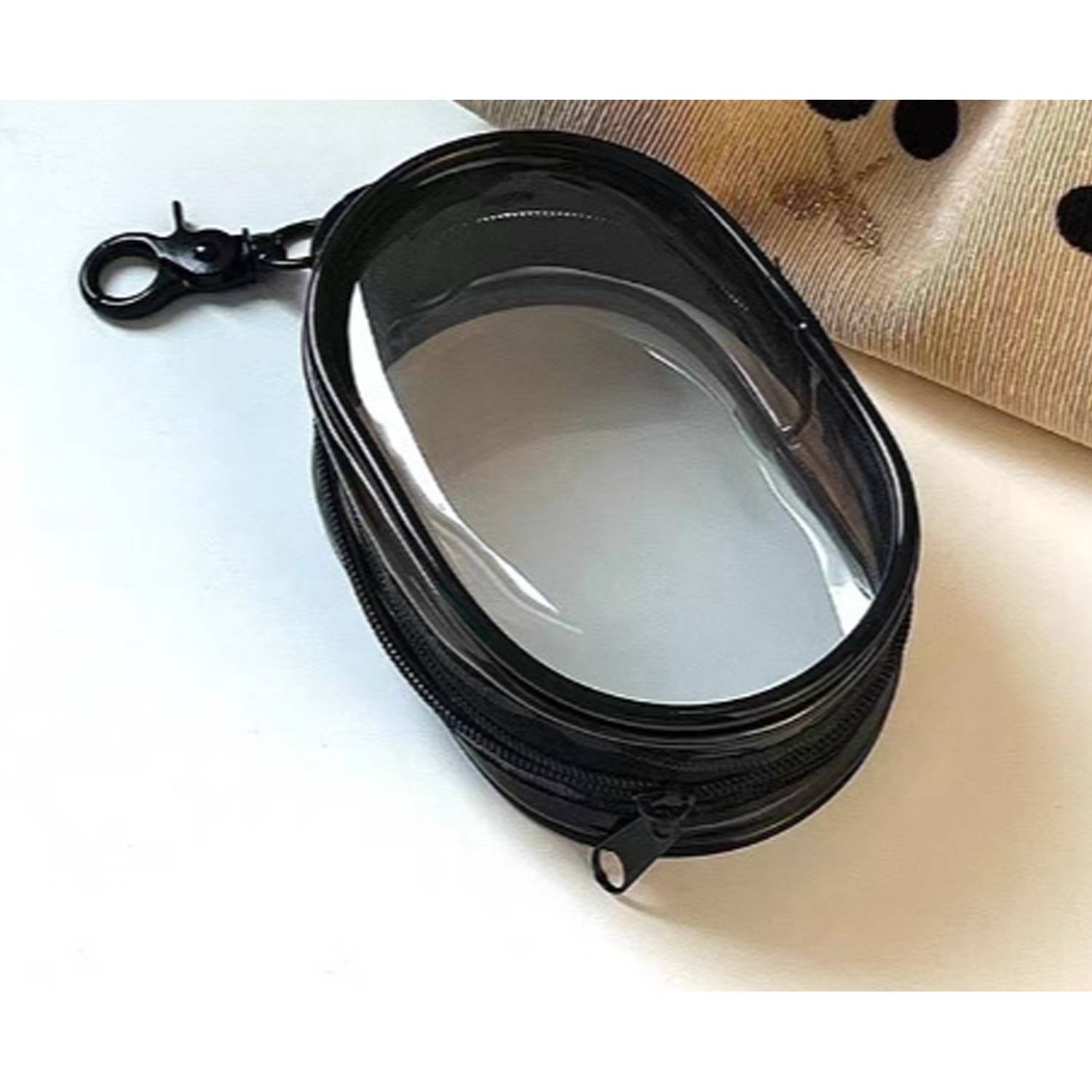 Mini Portable PVC Crystal-Clear Cable Organizer Pouch 4