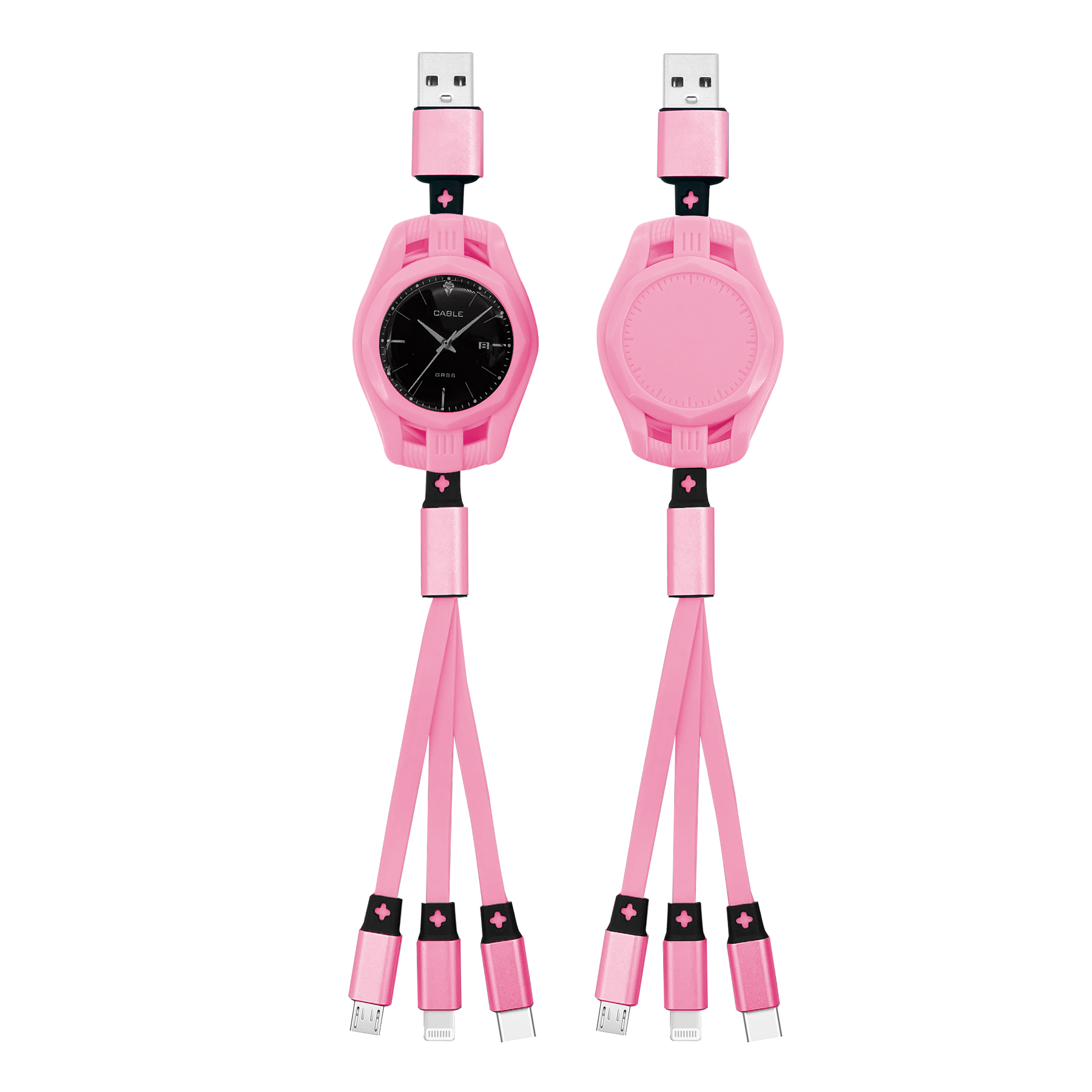 Avery 3in1 Retractable Fast Charging Cable 15